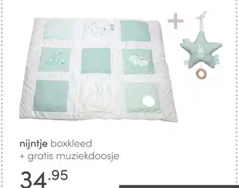 Baby & Tiener Nijntje boxkleed + gratis muziekdoosje aanbieding