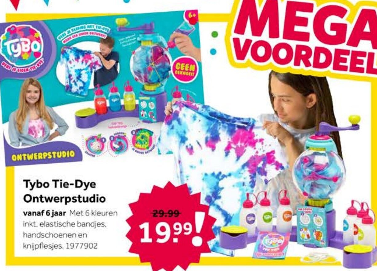 Tybo TieDye Ontwerpstudio aanbieding bij Intertoys