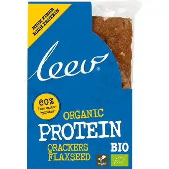 Albert Heijn Leev Biologische low carb qrackers flaxseed aanbieding