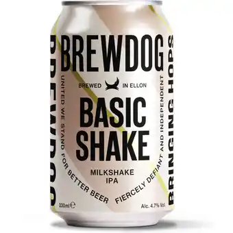 Albert Heijn BrewDog Basic shake aanbieding