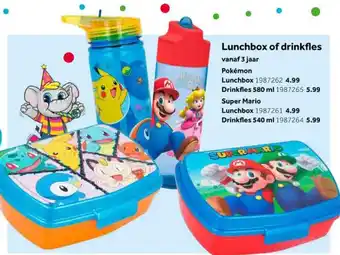 Intertoys Lunchbox of drinkfles Pokemon Lunchbox aanbieding