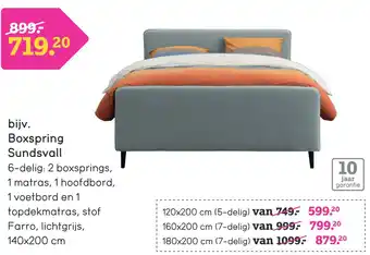 Leen Bakker Boxspring sundsvall aanbieding