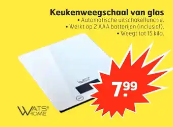 Trekpleister Keukenweegschaal van glas aanbieding