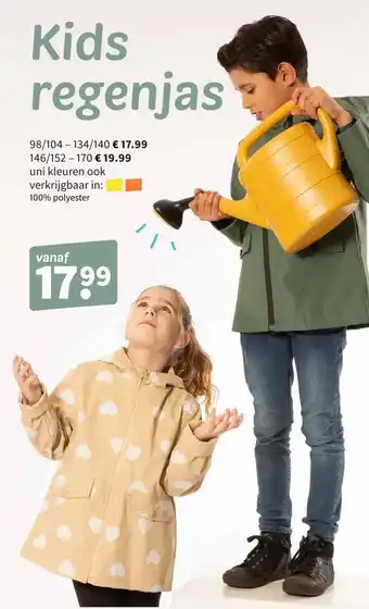 Wibra Kids regenjas aanbieding