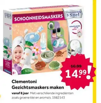 Intertoys Clementoni Gezichtsmaskers maken aanbieding