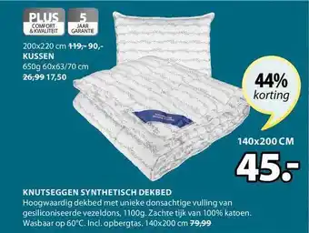 Jysk Knutseggen Synthetisch Dekbed aanbieding