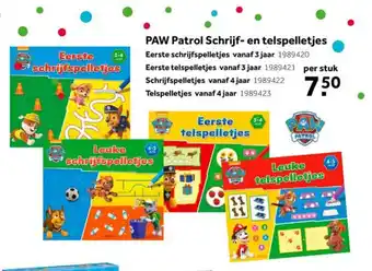 Intertoys PAW Patrol Schrijf- en telspelletjes aanbieding