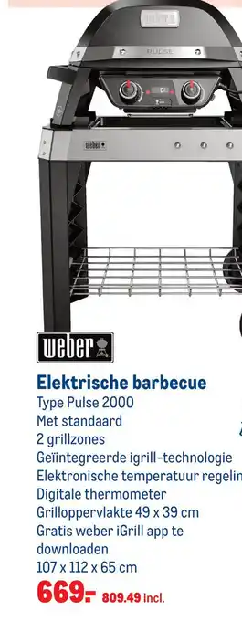 Makro Elektrische barbecue aanbieding