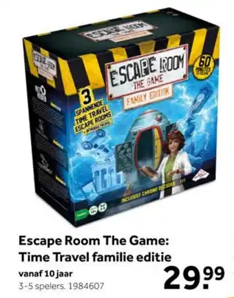 Intertoys Escape Room The Game: Time Travel familie editie aanbieding