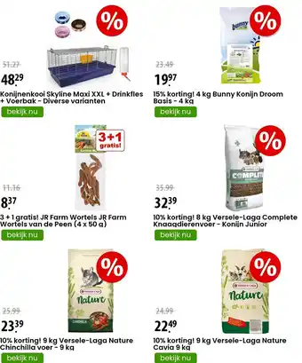 Zooplus 10% korting! 9 kg Versele-Laga Nature Cavia 9 kg aanbieding