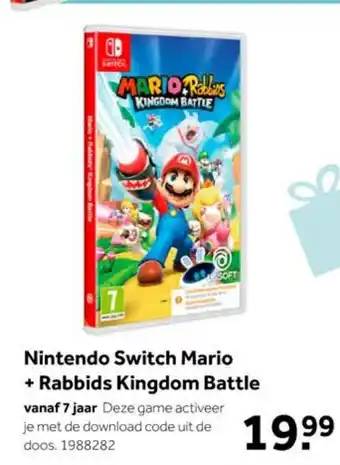 Intertoys Nintendo Switch Mario + Rabbids Kingdom Battle aanbieding