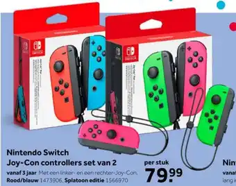 Intertoys Nintendo Switch Joy-Con controllers set van 2 aanbieding