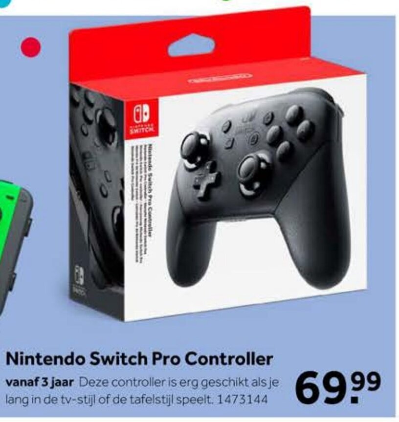 Nintendo Switch Pro Controller aanbieding bij Intertoys