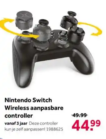 Intertoys Nintendo Switch Wireless aanpasbare controller aanbieding