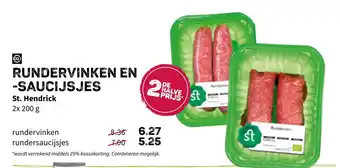 Ekoplaza St. hendrick rundervinken en -saucijsjes 2x200 g aanbieding