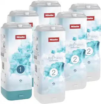 Bol.com Miele UltraPhase 1 en 2 Set 6 stuks Refresh Elixir- wasmiddel voor wasmachines met TwinDos aanbieding