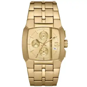 Bol.com Diesel CLIFFHANGER DZ4639 Heren Horloge 40 mm - Goudkleurig aanbieding