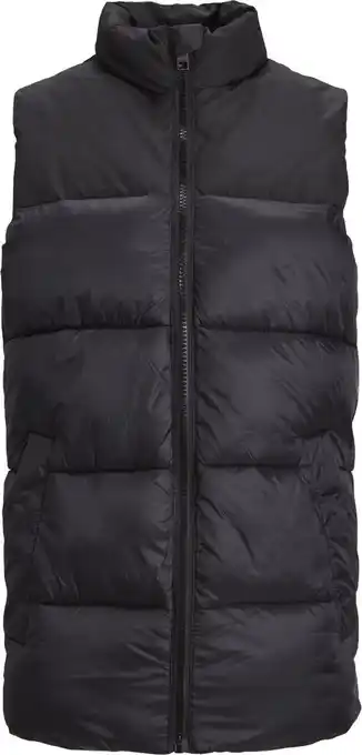 Bol.com JACK & JONES JUNIOR JJETOBY BODYWARMER COLLAR SN JNR Jongens Jas - Black - Maat 176 aanbieding