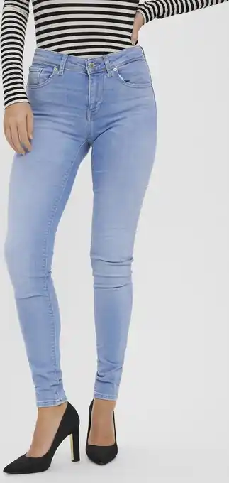 Bol.com VERO MODA VMLUX MR SLIM JEANS RI371 NOOS Dames Jeans - Maat XS X L32 aanbieding