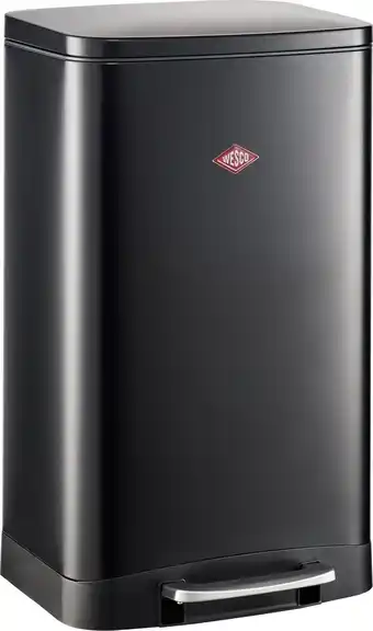 Bol.com Wesco Towerkick Prullenbak - 40 Liter - Mat Zwart aanbieding