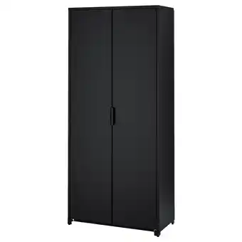 IKEA Bror Kast met deuren, zwart, 85x40x191 cm aanbieding