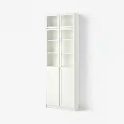 IKEA Billy Boekenkast bovendeel/pan-/vitrdeur, wit, 80x30x237 cm aanbieding