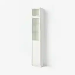 IKEA Billy Boekenkast bovendeel/pan-/vitrdeur, wit/glas, 40x42x237 cm aanbieding