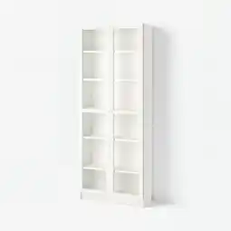 IKEA Billy / oxberg Boekenkast, wit, 80x30x202 cm aanbieding