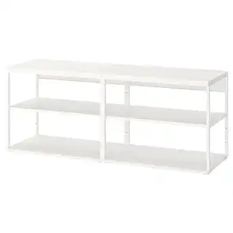 IKEA Platsa Open element met planken, wit, 160x40x63 cm aanbieding