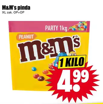 Dirk M&M's Pinda 1kg aanbieding