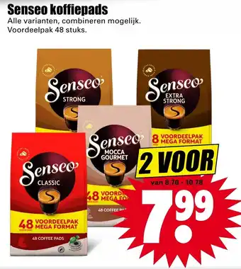 Dirk Senseo koffiepads 2*48st aanbieding