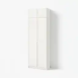 IKEA Billy / oxberg Boekenkast bovendeel/deuren, wit, 80x42x237 cm aanbieding