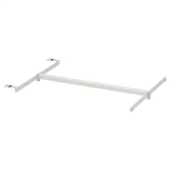 IKEA HjÄlpa Kledingroede+2 ophangr+1 bev, verstelbaar/wit, 60-100x55 cm aanbieding