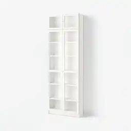 IKEA Billy / oxberg Boekenkast, wit, 80x30x237 cm aanbieding