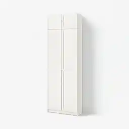 IKEA Billy / oxberg Boekenkast bovendeel/deuren, wit, 80x30x237 cm aanbieding