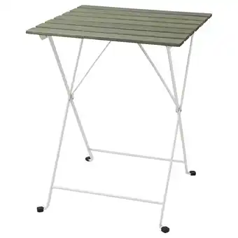 IKEA TÄrnÖ Tafel, buiten, wit/groen, 55x54 cm aanbieding