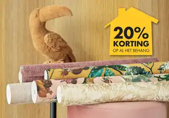 Bouwhof 20% korting op al het behang aanbieding