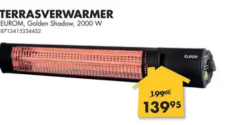 Bouwhof TERRASVERWARMER EUROM, Golden Shadow, 2000 W aanbieding