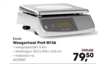 HANOS Weegschaal Profi M136 aanbieding