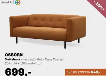 Trendhopper Osborn 3-zitsbank aanbieding