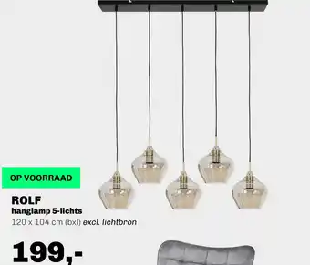 Trendhopper Rolf hanglamp 5-lichts aanbieding