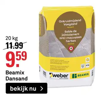 Karwei Beamix dansand 20 kg aanbieding