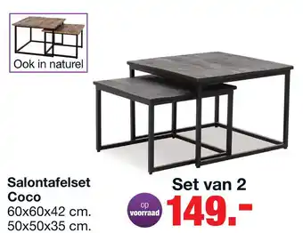 Budget Home Store Salontafelset Coco aanbieding