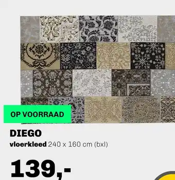 Trendhopper Diego vloerkleed aanbieding