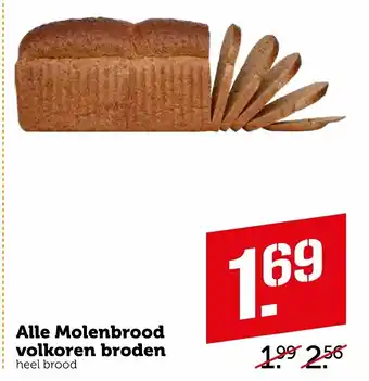 Coop Mollenbrood volkoren broden aanbieding