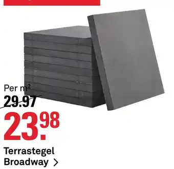 Karwei Terrastegel broadway aanbieding