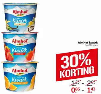 Coop Almhof kwark 500g aanbieding