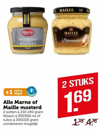 Coop Marne of Maille mosterd aanbieding