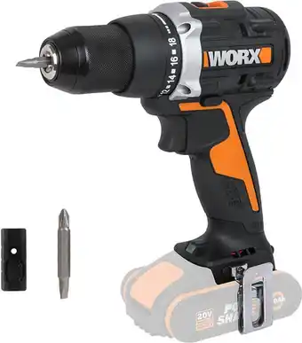 Bol.com Worx schroefboormachine baretool WX102.9 20V zonder accu en oplader aanbieding