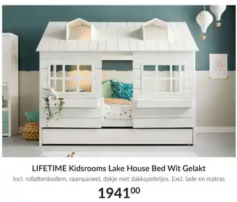 Babypark Lifetime kidsrooms lake house bed wit gelakt aanbieding